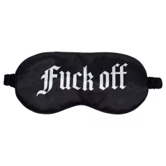   Ouch! - satijnen oogmasker met opschrift "Fuck Off" (zwart)