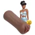 XKIN Beauty Queen Lulu - levensechte kunstvagina‑masturbator (donker natuurkleur)
