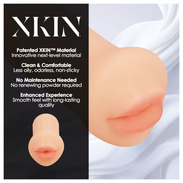 XKIN - levensechte kunstmond-masturbator - S (naturel)