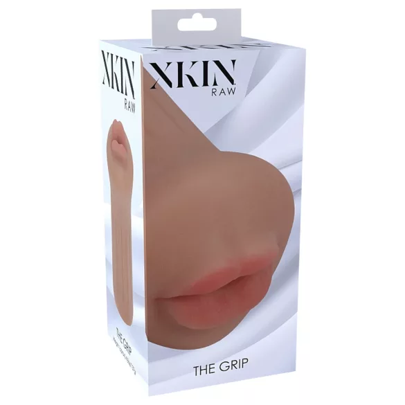 XKIN - kunstmond-masturbator - S (donker naturaalkleurig)