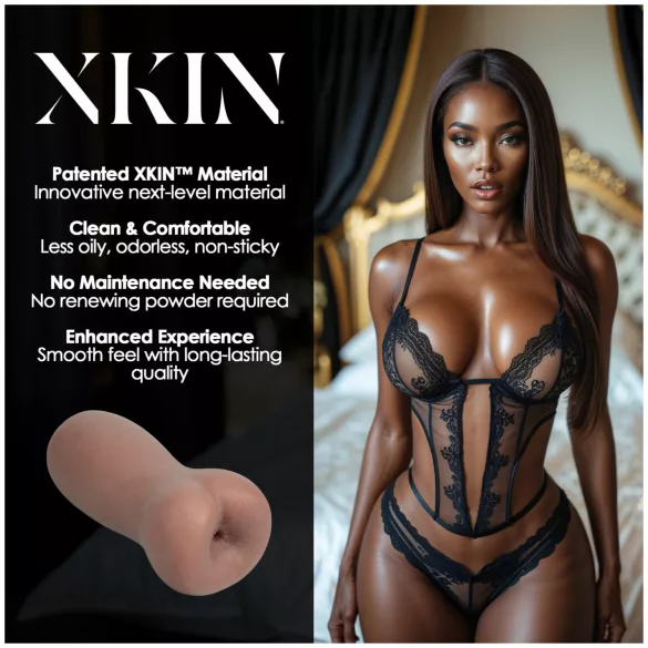 XKIN Eternal Asha - levensechte kunstkont-masturbator (natuurkleur)