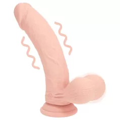   RealRock - realistische vibrator met dubbele dichtheid (huidskleur) - 18 cm