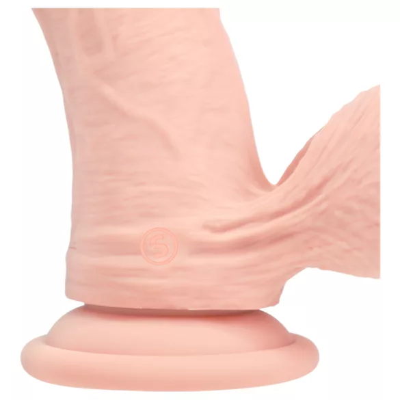 RealRock - realistische vibrator met dubbele dichtheid (huidskleur) - 18 cm