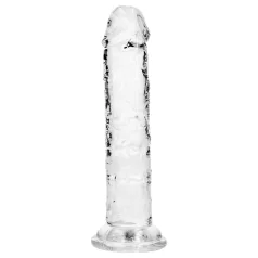   RealRock - realistische dildo met zuignap (transparant) - 12,7 cm