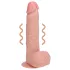 RealRock - dildo met zuignap en vibrator - realistisch - huidkleur - 18cm