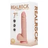 RealRock - dildo met zuignap en vibrator - realistisch - huidkleur - 18cm