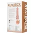 RealRock - dildo met zuignap en vibrator - realistisch - huidkleur - 18cm
