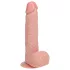 RealRock - dildo met zuignap en vibrator - realistisch - huidkleur - 18cm