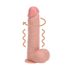 RealRock - draaiende vibrator - realistische huidkleur - 20,5 cm