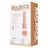 RealRock - draaiende vibrator - realistische huidkleur - 20,5 cm