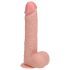 RealRock - draaiende vibrator - realistische huidkleur - 20,5 cm