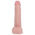 RealRock - draaiende vibrator - realistische huidkleur - 20,5 cm