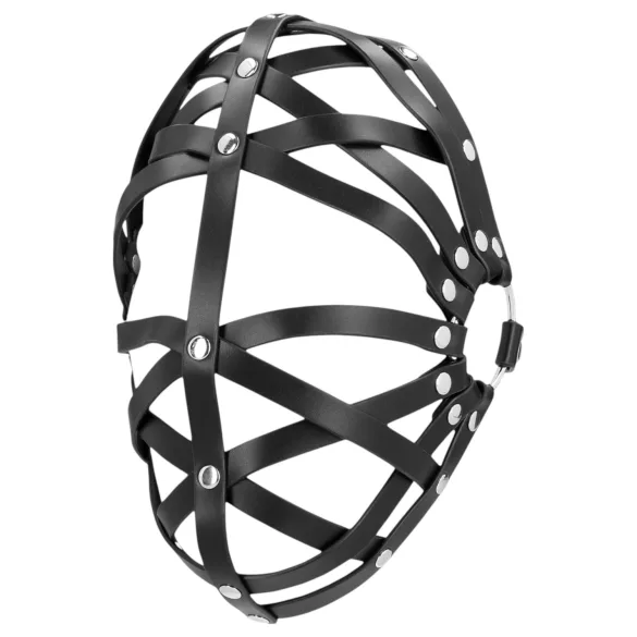 Ouch! - bondage masker - kunstleer - zwart