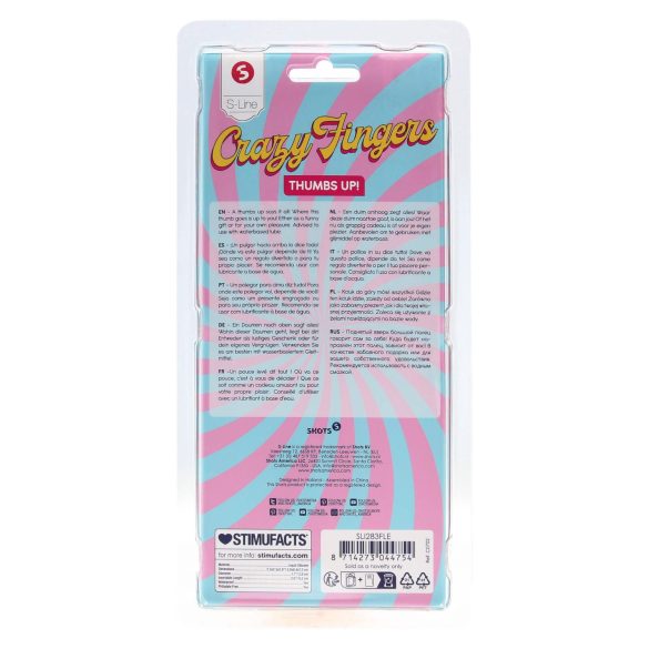 S-Line - dildo duimvormig - realistisch - huidskleur