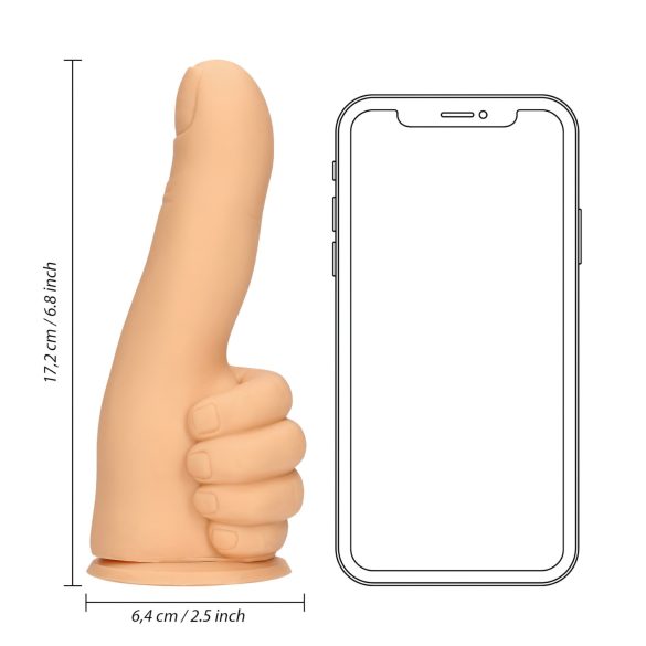 S-Line - dildo duimvormig - realistisch - huidskleur