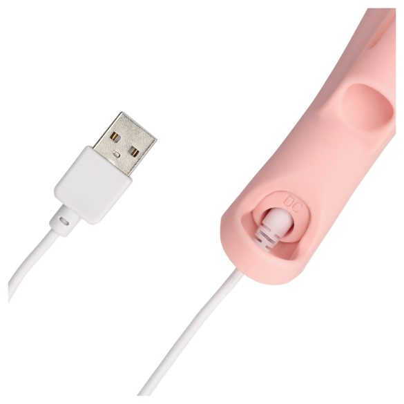 Loveline - vinger vibrator met ribbels - siliconen - roze