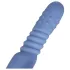 Loveline - verwarmende stoot vibrator - siliconen - blauw
