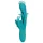 Loveline - clitorisvibrator met vlinder en tong - siliconen - turquoise