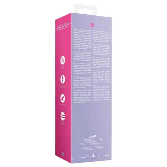 Loveline - oplaadbare, konijnenvibrator met clitorisarm (roze)