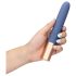 Loveline Travel - vibrator met glijmiddelreservoir - oplaadbaar - blauw