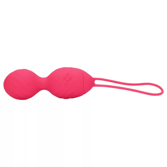 Loveline - vibrerende geisha kogel - geribd - siliconen - roze