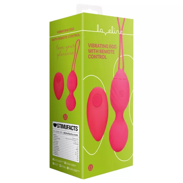 Loveline - vibrerende geisha kogel - geribd - siliconen - roze