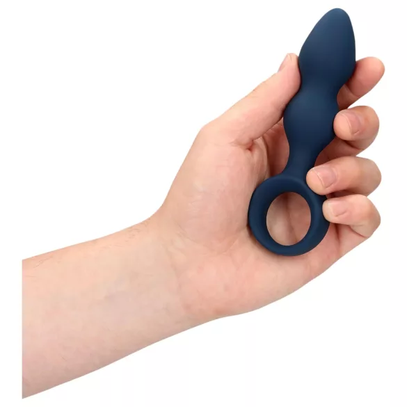 Loveline - anaalplug met ringgreep - klein - blauw