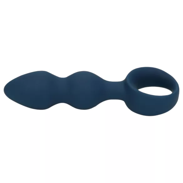Loveline - anaalplug met ringgreep - klein - blauw