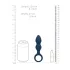 Loveline - anale dildo met ring - medium - blauw