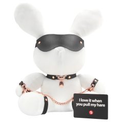 Bondage Rabbit - BDSM masker - konijnenoren - wit