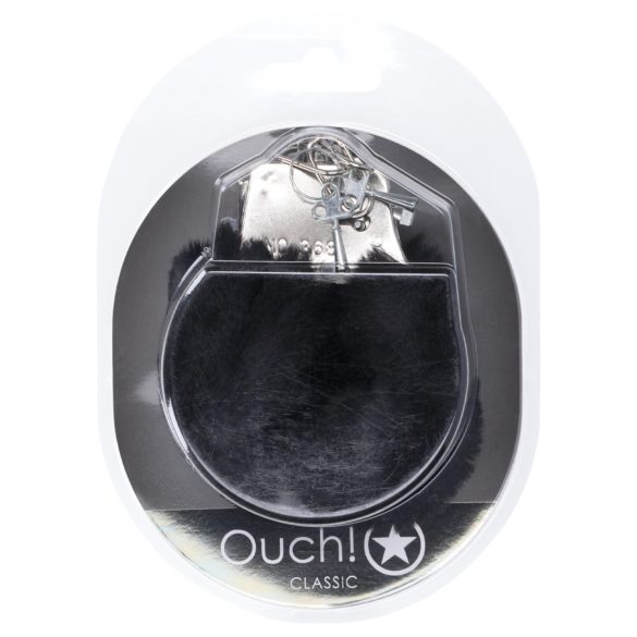 Ouch! - handboeien - pluche - zwart