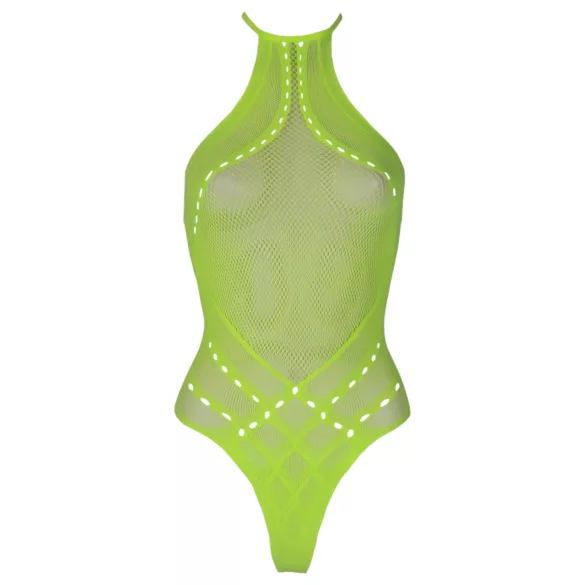 Ouch! - body met bandjes - fosforescerend - neon groen