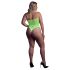 Ouch! - body met bandjes - fosforescerend - neon groen - XL-4XL
