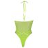 Ouch! - body met bandjes - fosforescerend - neon groen - XL-4XL