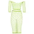 Ouch! - neon minirok en top - fosforescerend - groen