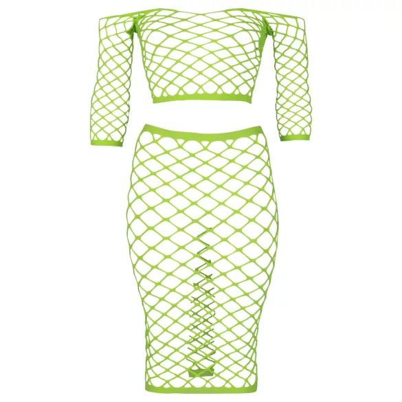 Ouch! - neon minirok en top - fosforescerend - groen