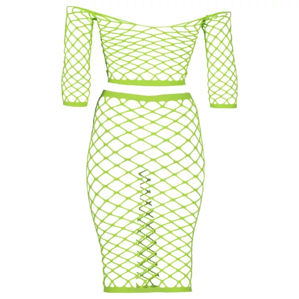 Ouch! - neon minirok en top - fosforescerend - groen