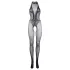 Le Désir - kanten net catsuit (zwart) - S-XL