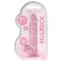 RealRock - realistische dildo - transparant roze - 17cm