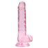 RealRock - realistische dildo - transparant roze - 17cm