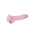 RealRock - realistische dildo - transparant roze - 17cm