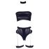 Le Désir Plus Size - 3-delige lingerie set - zwart (XL-4XL)