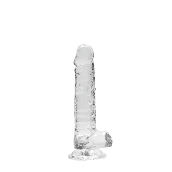 RealRock - doorzichtige realistische dildo - transparant - 17cm