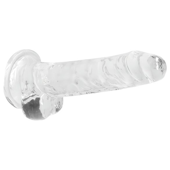 RealRock - doorzichtige realistische dildo - transparant - 17cm