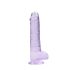 RealRock - realistische dildo - transparant paars - 19cm