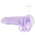 RealRock - realistische dildo - transparant paars - 19cm