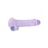 RealRock - realistische dildo - transparant paars - 19cm