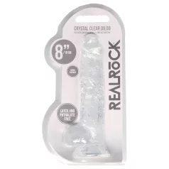 RealRock - realistische dildo - transparant - 19cm