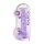 RealRock - realistische dildo transparant - paars 22cm