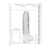 RealRock - realistische dildo - transparant - 22 cm